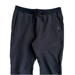 UNRL Jogger Pants Mens Large Black Workout Tapered Athleisure Performance Apex